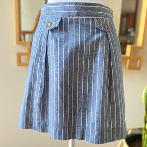 J. Crew Linen-cotton pocket skirt, sz 0